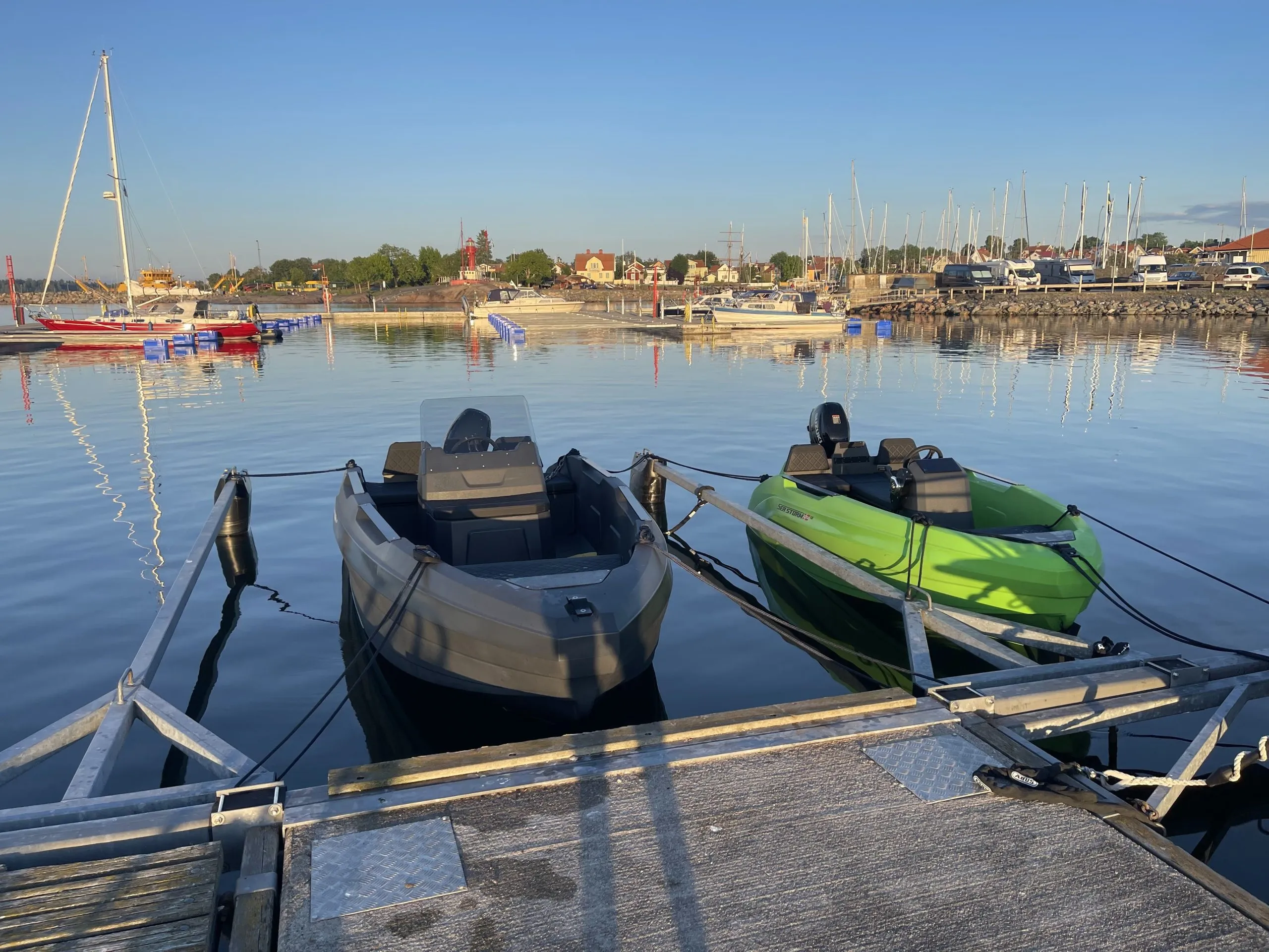 SeaStorm 12 at the dock